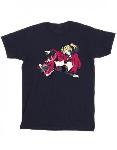 DC Comics Mens Harley Quinn Rollerskates T-Shirt