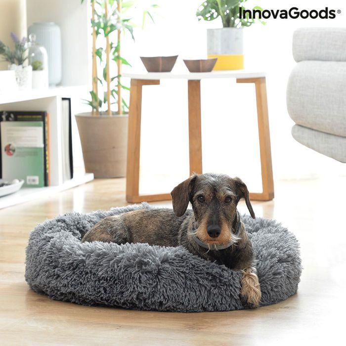 Pet Bed - InnovaGoods - Bepess - Ø 60 Cm - Anti-stress - Grey
