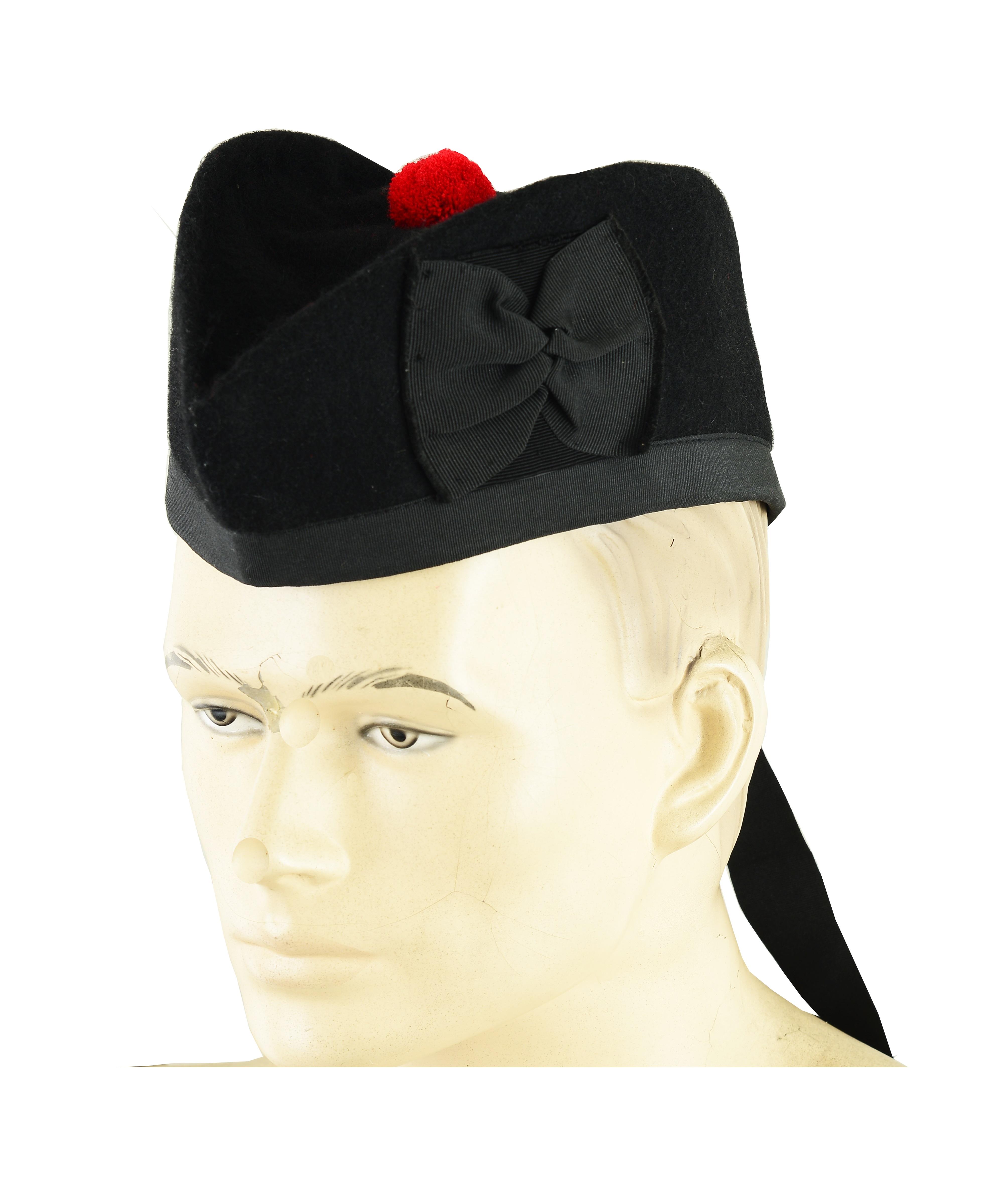 Scottish Glengarry Wool Piper Hat 4 Kilts Army Bagpipe Military Band D Day Parade