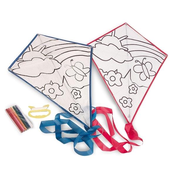 Blue Coloring Kite