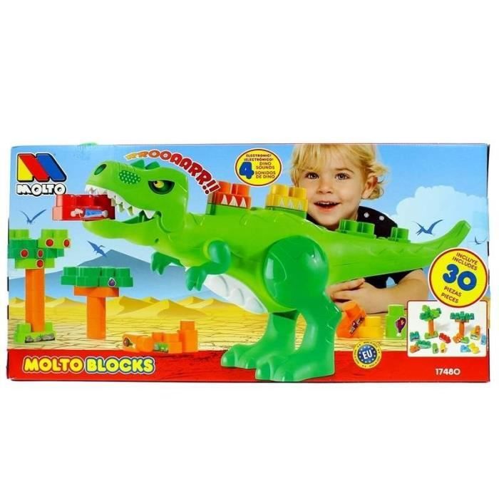 Construction Game - Molto - 122015 - Dinosaur - 30 Blocks - Dinosaur Sounds