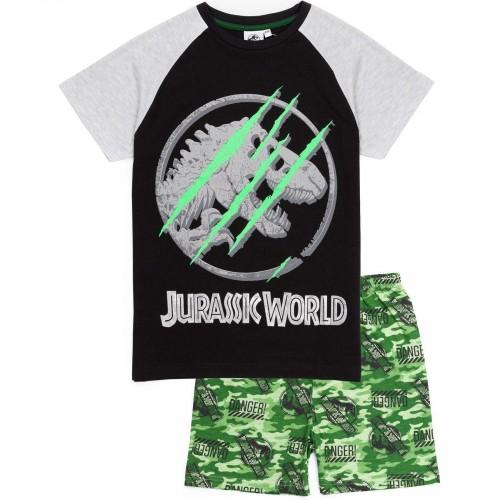 Jurassic World Boys Camo Short Pajamas Set