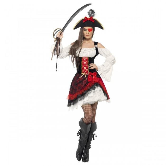 Smiffys Womens/Ladies Glamorous Pirate Costume Set