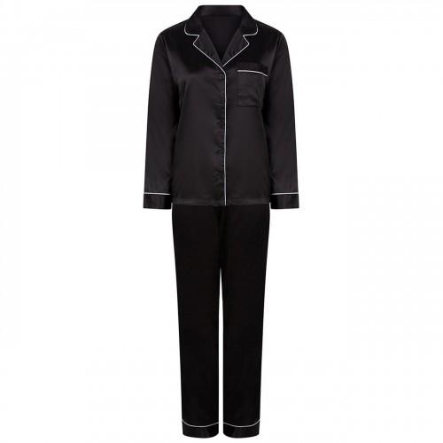 Towel City Womens/Ladies Satin Long PJ Set