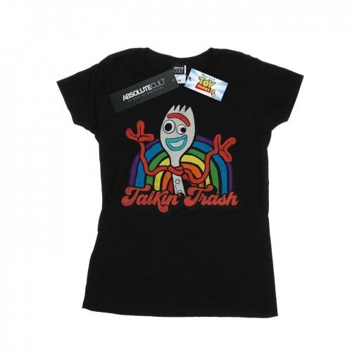 Disney Womens/Ladies Toy Story 4 Forky TalkinÂ´ Trash Cotton T-Shirt