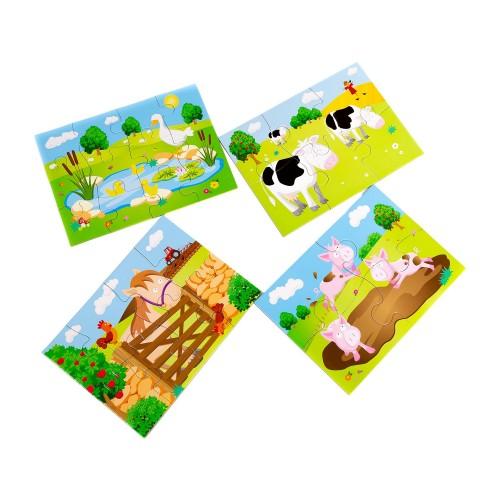 Kids Create Farm Animals Puzzle (Pack of 4)