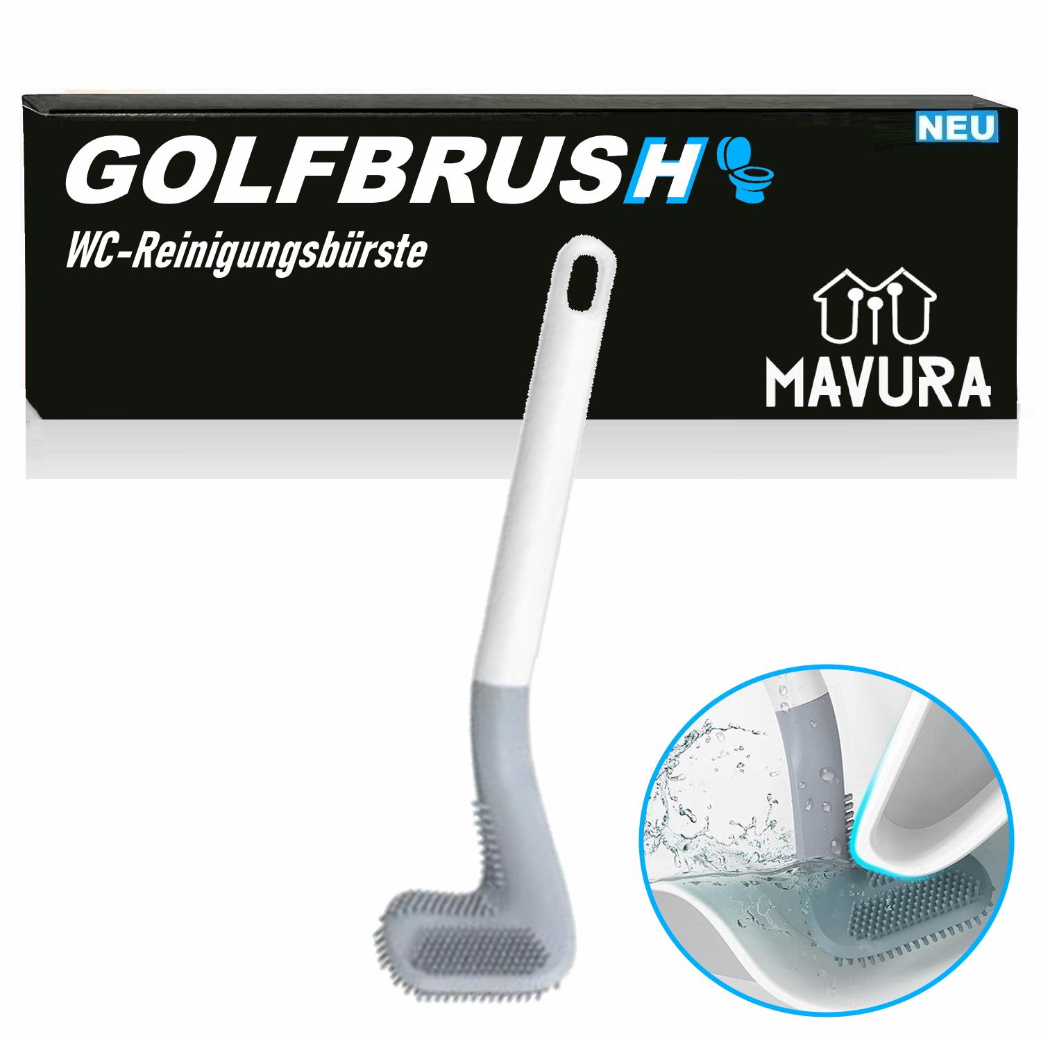 GOLFBRUSH Toilet Brush Toilet Brush WC Brush Toilet Set TPR Silicone