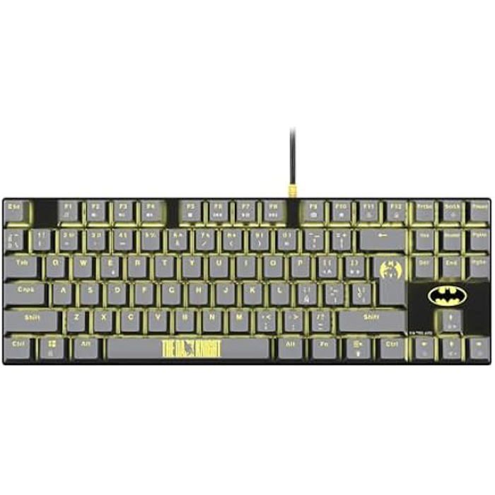 TKL Mechanical Keyboard - FRTEC - Batman - Configurable DPI - RGB Backlighting - Ergonomic