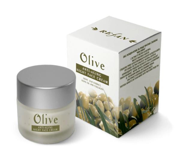 Night Face Cream Olive REFAN 30 Ml