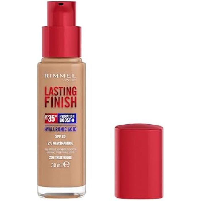 Foundation - RIMMEL - Rimmel London Lasting Finish - 203 True Beige - 35h Wear - Vegan
