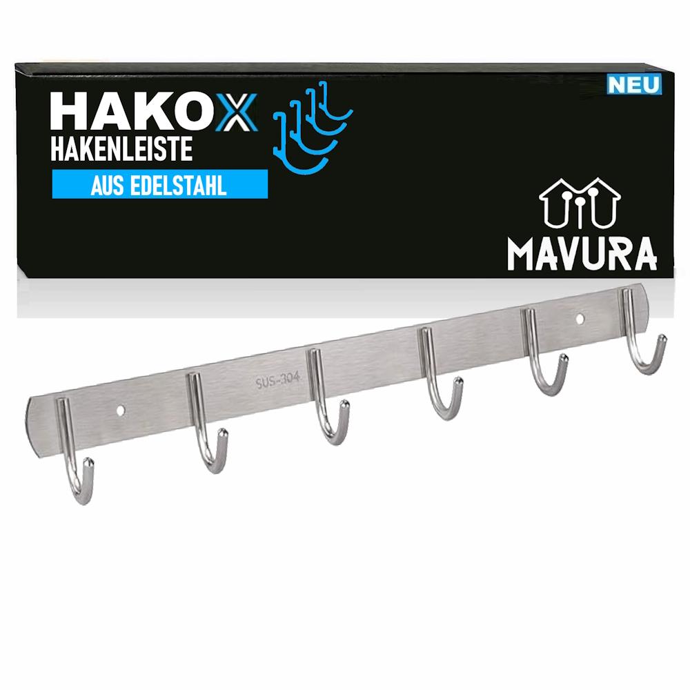 HAKOX Hook Rail Coat Hook Coat Hook Coat Rack Stainless Steel 6 Hooks