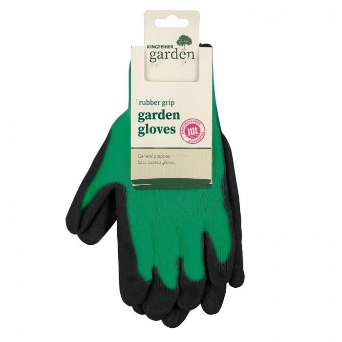 Kingfisher Medium Rubber Grip Garden Gloves