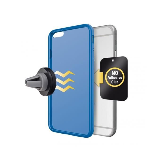Smartphone Holder - KSIX - Magnetic Holder - Air Vent Mount - 3 Elements - Metal ABS