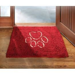 Entrance Mat - Dirty Dog - 75x50 Cm - Red - Rectangular - Absorbent