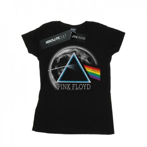 Pink Floyd Womens/Ladies Dark Side Of The Moon Distressed Cotton T-Shirt