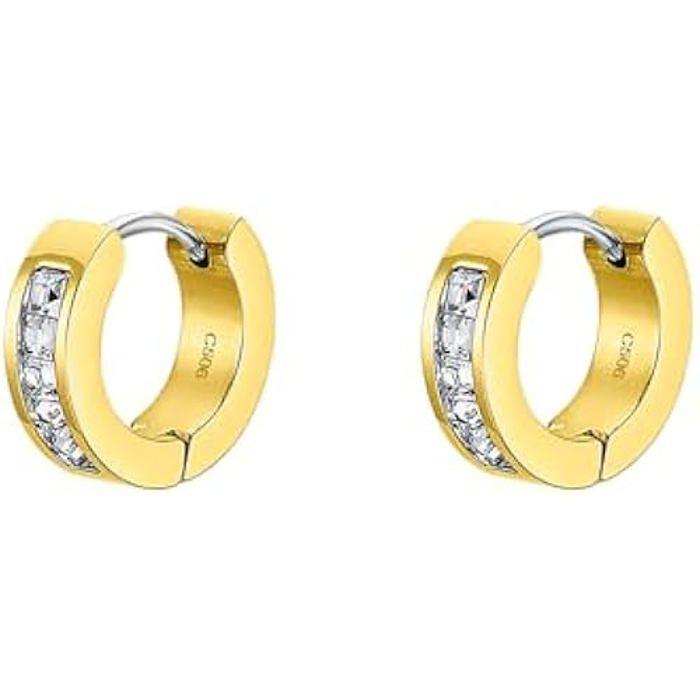 Earrings - LOTUS STYLE - BY DE BRINCOS - Steel - Elegant - Modern Design