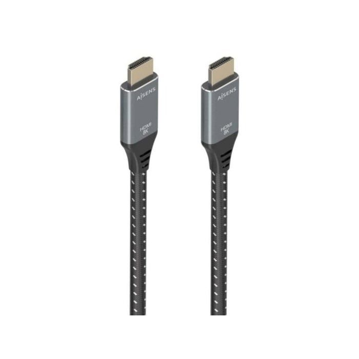 HDMI Cable Aisens A150-0878 10m 2.1 8K@60Hz 4K@120Hz HDR eARC OFC Gold Plated Grey/Black