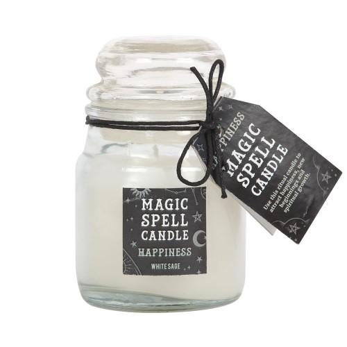 Something Different Magic Spell Happiness White Sage Candle Jar