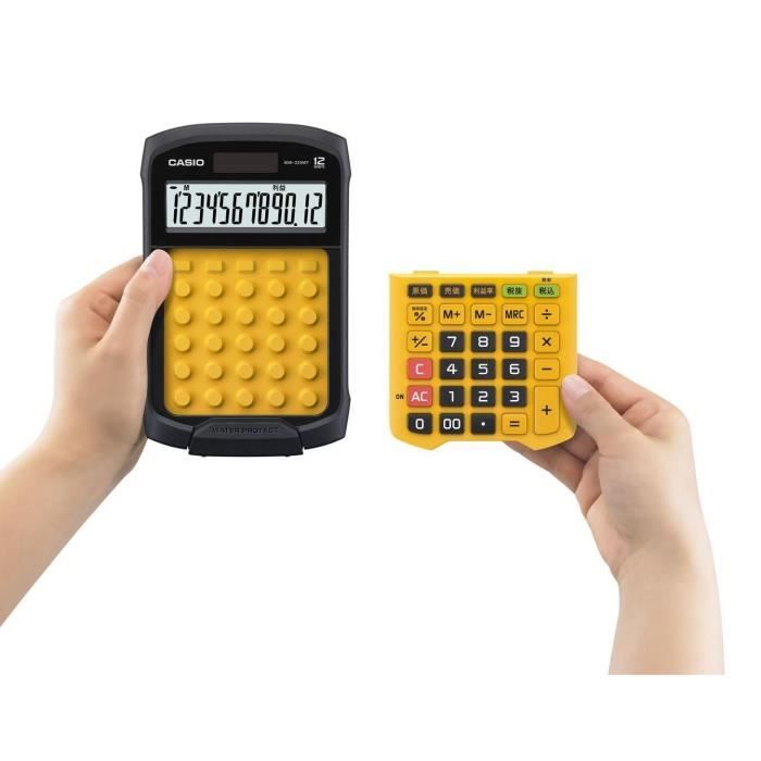 Desktop Calculator - CASIO - WM320MT - Orange - Detachable Keyboard - Solar and Battery Powered