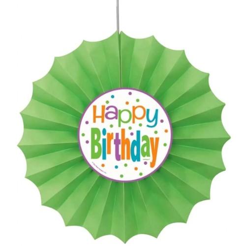 Unique Party Tissue Paper Polka Dot Birthday Fan Decoration