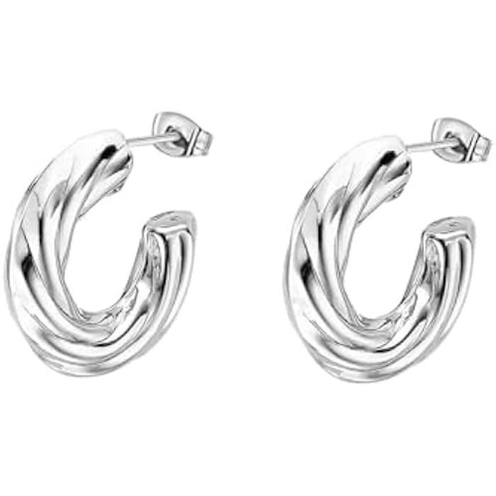 Earrings - LOTUS STYLE - LOTUS - Steel - Elegant - Comfortable