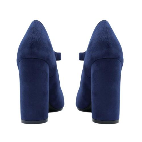 Where's That From Womens/Ladies High Block Heel Pumps