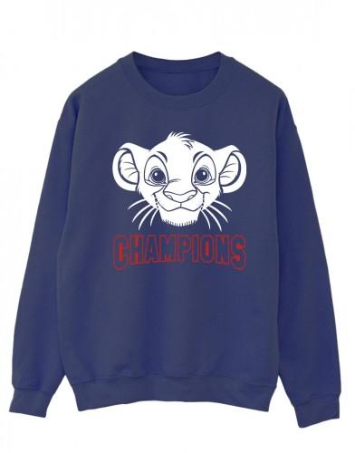 Disney Mens The Lion King Simba Face Champion Sweatshirt