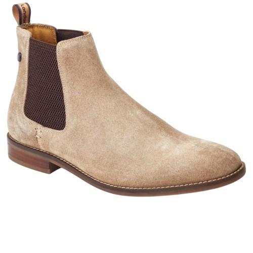 BASE LONDON Mens Virgil Leather Chelsea Boots