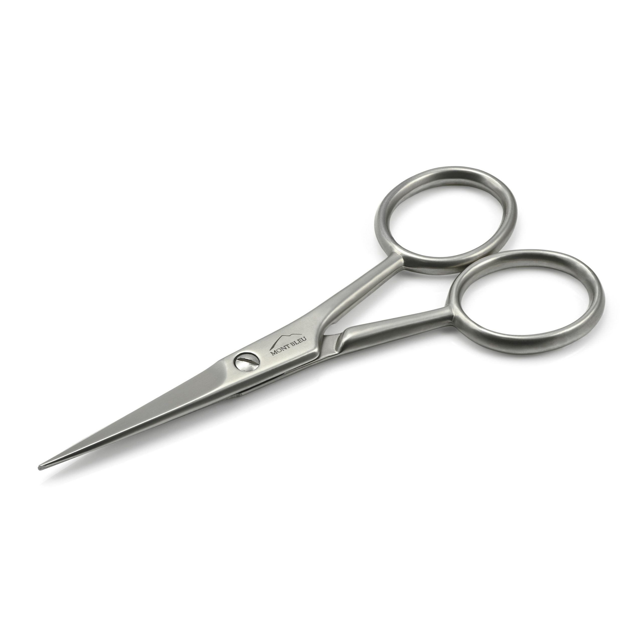 Mont Bleu Mustache Scissors, Carbon Steel, Made In Italy