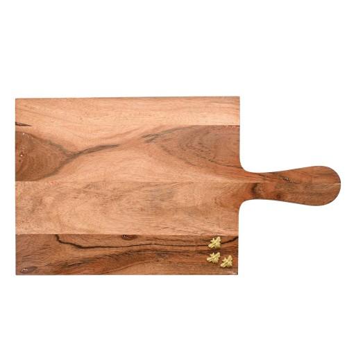 Hestia Acacia Wood Square Cheese Board