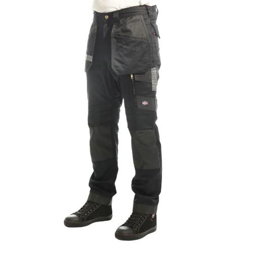 Lee Cooper Mens Stretch Knee Pad Cargo Trousers