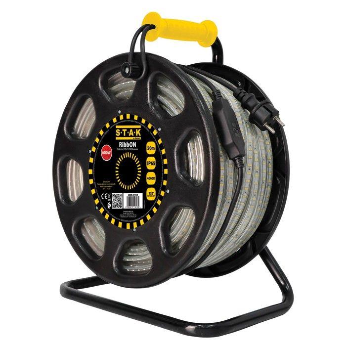 Work Light - RibbON 50m : IP65 LED Strip 65,000 Lumens. With Reel, 50 Meters