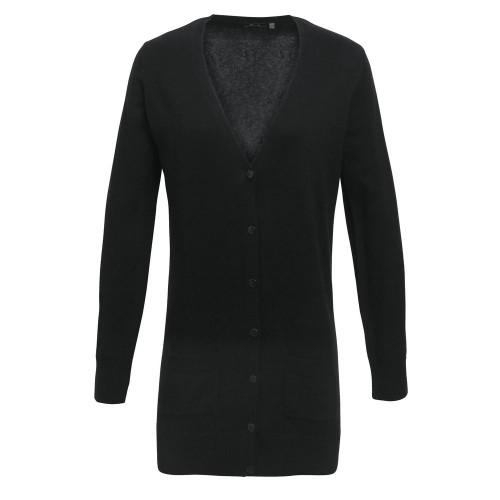 Premier Womens/Ladies Longline V Neck Cardigan