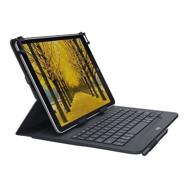 Keyboard and Case - Logitech - Universal Folio - Bluetooth 3.0 - Spanish QWERTY - 9-10 Inch Tablets
