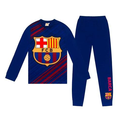 FC Barcelona Boys Long Pajamas Set