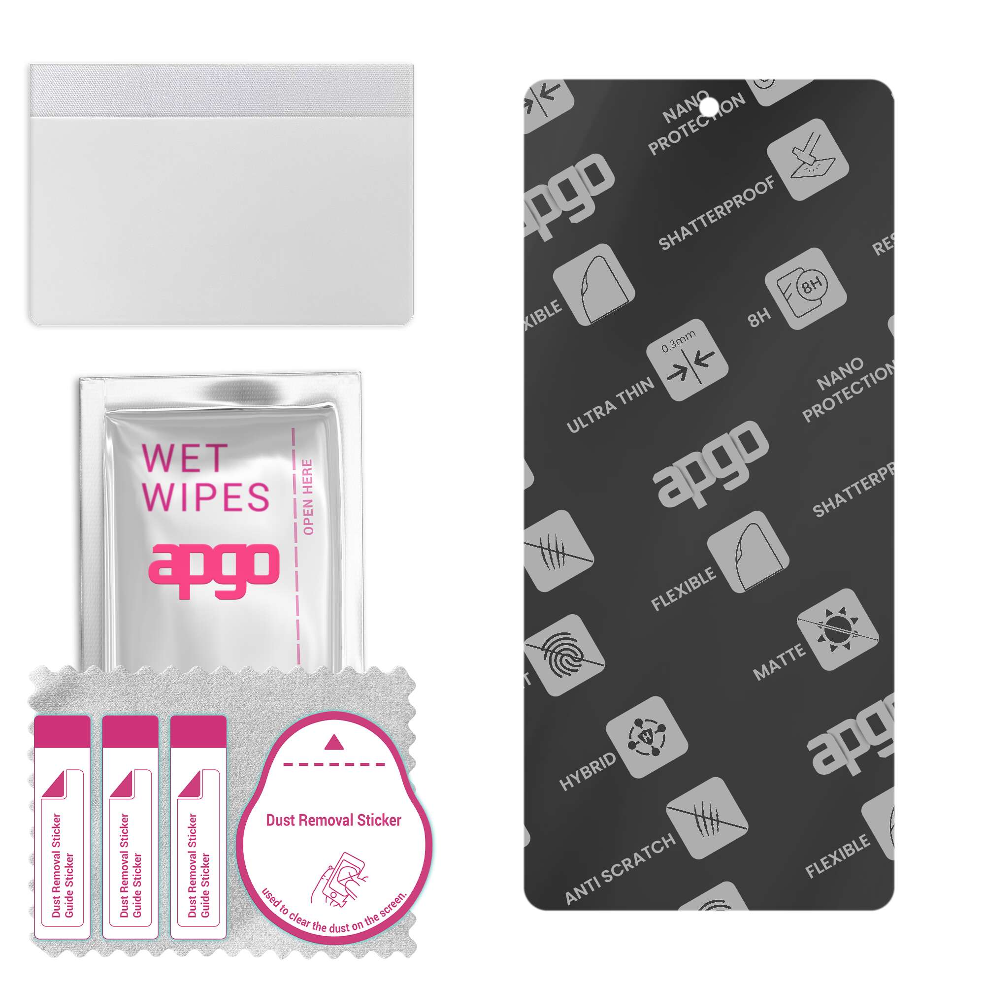 apgo MATTE Hybrid Protective Glass Compatible with Ulefone Power Armor 19, Flexible Nano Glass, Great Replacement for Tempered Glass, Scratch-resistan