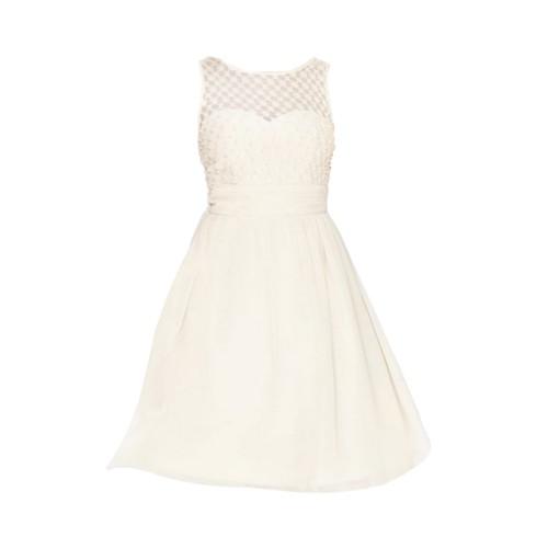 Little Mistress Womens/Ladies Lace Grid Prom Dress