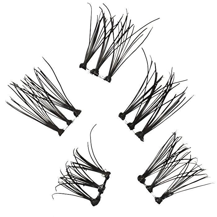 False Eyelashes - Eylure - Individual Semi Perm Duos - Easy Application - 27 Pieces - Black