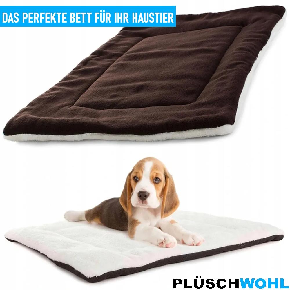 PLÜSCHWOHL Dog Bed Dog Cushion Plush Mat Pet Bed Dog Sofa Cat Bed