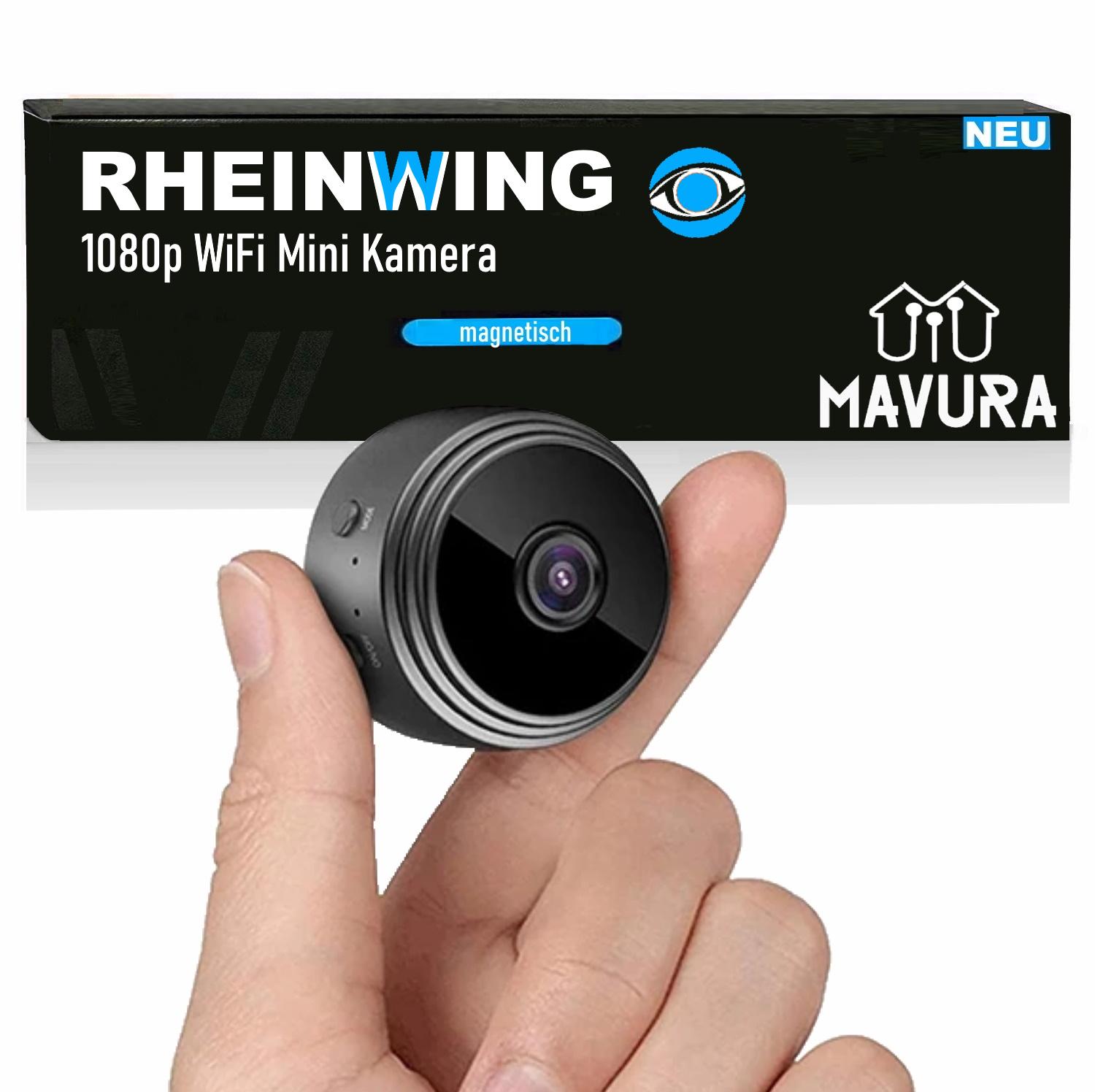RHEINWING 1080p Magnetic WiFi Mini Camera HD Surveillance Camera Pocket Cam