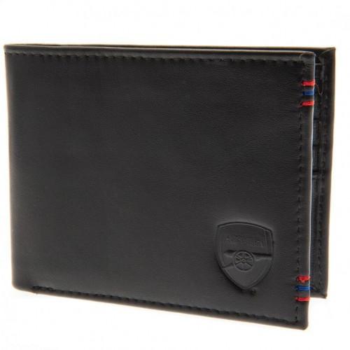 Arsenal FC Mens Leather Stitched Wallet
