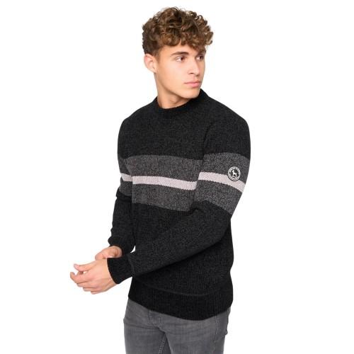 Bewley & Ritch Mens Maskell Knitted Crew Neck Sweatshirt