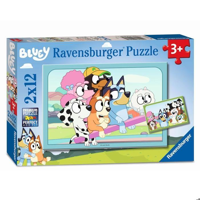 Puzzles 2 X 12 Pieces : Have Fun with Bluey