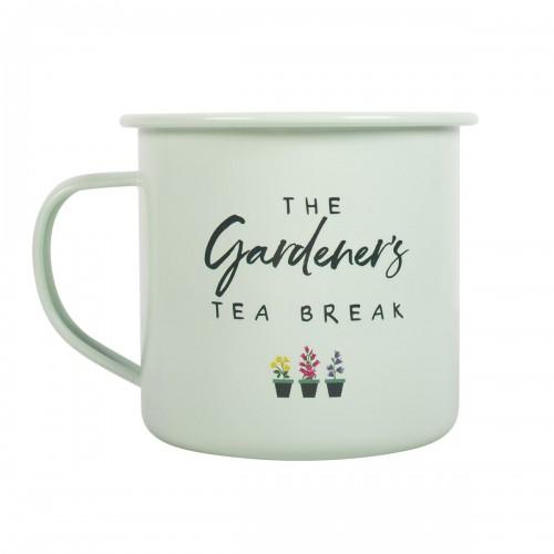 Something Different The Gardener's Tea Break Enamel Mug