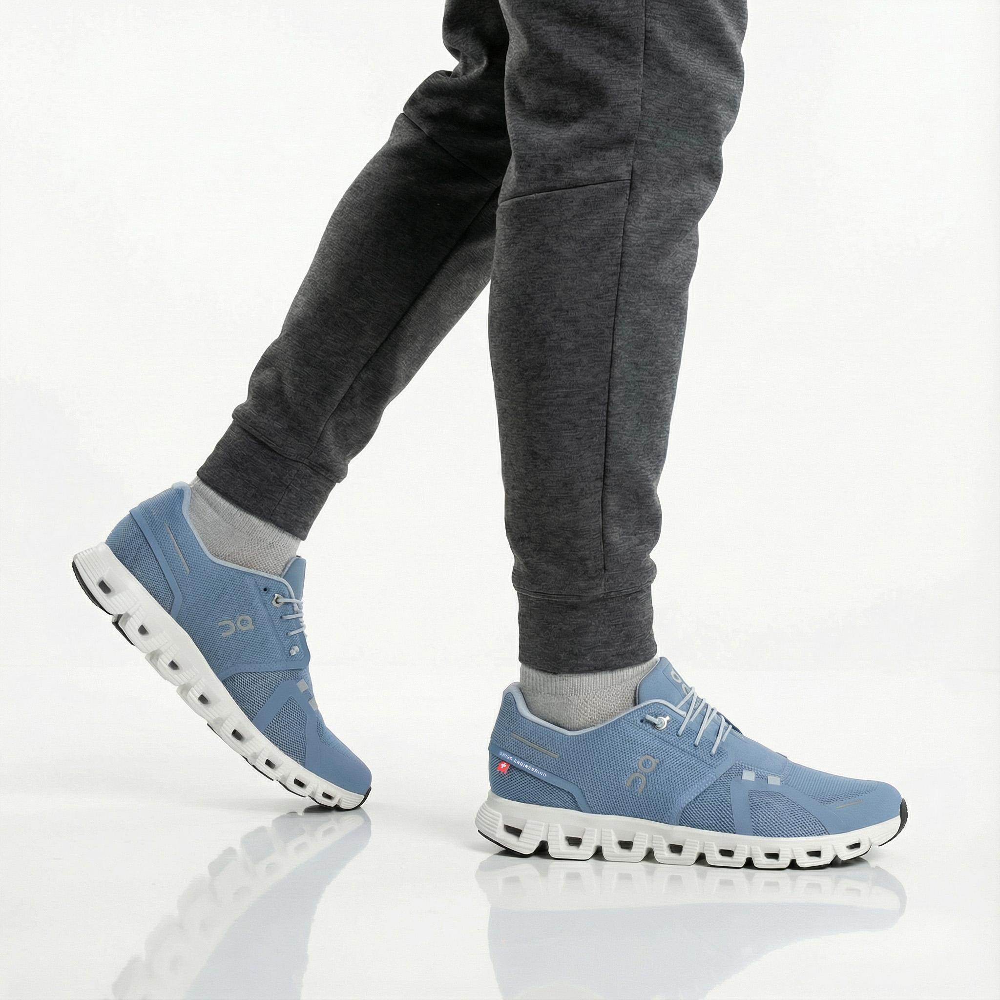 On Running Cloud 6 - Men's Sneakers Shoes Chambray-White 3MF10071508 ORIGINAL