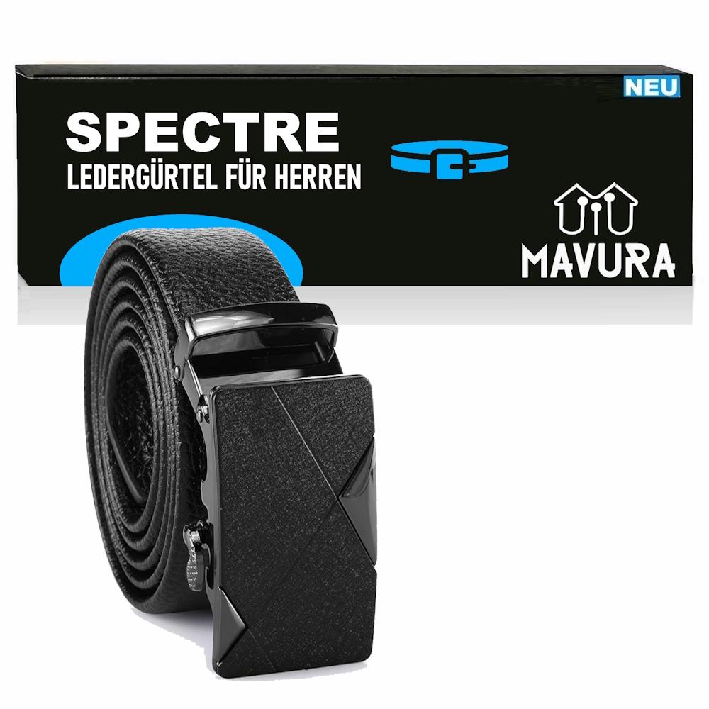 SPECTRE Belt Automatic Buckle Black Leather Men's Belt Elegant Trousers Jeans