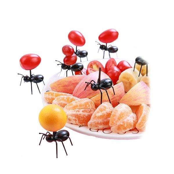 Cocktail Sticks In the Shape of Ants (12 Pieces)