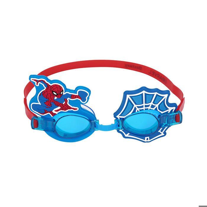 Bestway Spiderman Children's Swimming Goggles Silicone Strap +3 Years Beach and Pool 98022