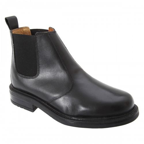 Roamers Mens Leather Quarter Lining Gusset Chelsea Boots