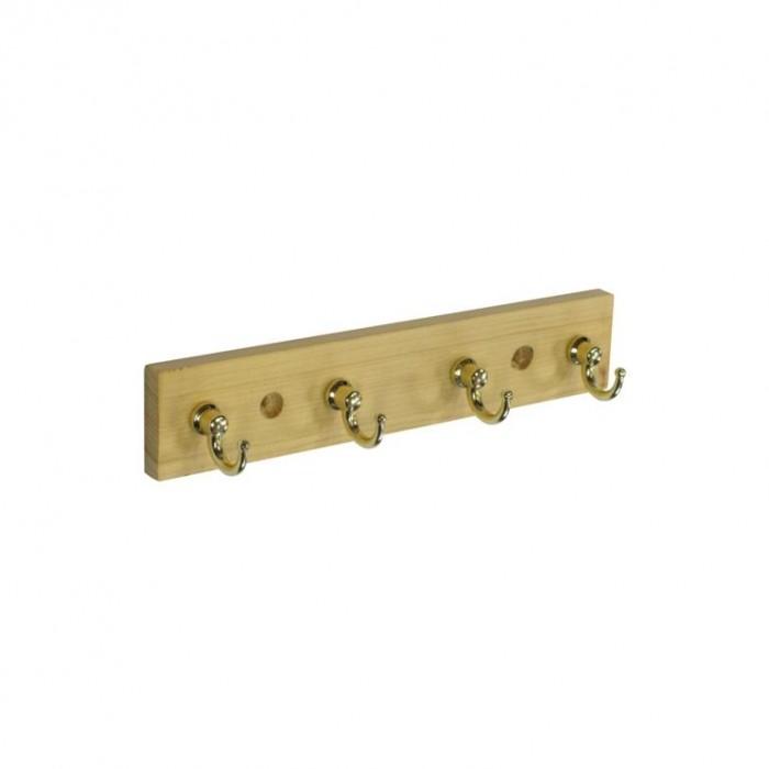 Securit 4 Hook Brass Key Hook